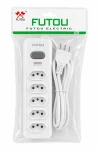 Filtro de Linha 4 Tomadas Com Interruptor Cabo de Energia Futou B24