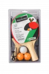 Kit T�nis de Mesa Completo com 2 Raquetes, Rede e 3 Bolinhas