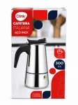 Cafeteira Italiana Clink A�o Inox 300ml 6 X�caras