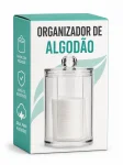 Organizador de Algod�o Acr�lico com Tampa Transparente