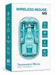 Mouse Sem Fio Recarreg�vel M9 Transparente Bluetooth 2.4G
