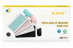 Kit Teclado e Mouse Sem Fio Bluetooth Recarreg�vel B-Max