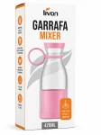 Garrafa Mixer Livon 420ml com Misturador Interno