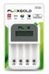 Carregador de Pilhas FlexGold FX-C18 com Display Digital