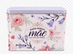 Lata Decorativa Para Minha M�e com Tampa