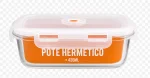 Pote Herm�tico 420ml com Tampa Transparente