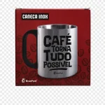 Caneca Inox BrasFoot Caf� Torna Tudo Poss�vel