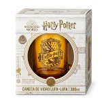 Caneca de Vidro Prime Lufa-Lufa Harry Potter - 300ml