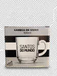 Caneca de Vidro Santos FC 300ml