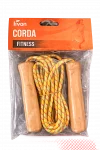 Corda de Pular Fitness Livon com Cabo e Pegadores de Madeira
