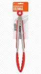 Pegador de Alimentos Inox com Ponta de Silicone Vermelho Livon