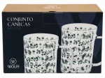 Conjunto de Canecas de Vidro Folhas Wolff 2 Pe�as