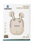 Fone TWS Imenso IMS-818 Bege com Estojo de Acr�lico