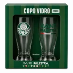 Conjunto 2 Copos de Vidro Palmeiras Avanti Palestra 200ml Brasfoot