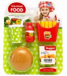 Conjunto Infantil Faz de Conta Comidinhas Hamb�rguer e Fritas
