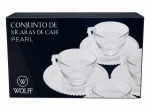 Conjunto de X�caras de Ch� com Pires Pearl Wolf