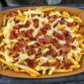 Batata Palito c/ Bacon e Catupiry Meia