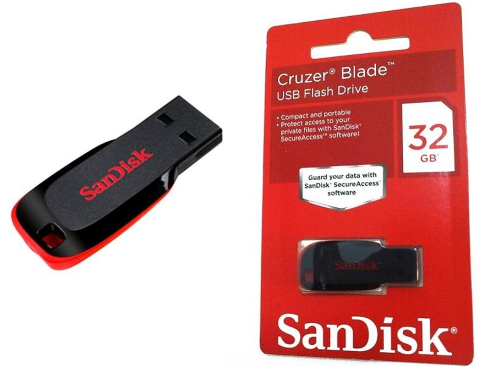 Pen Drive 32Gb Sandisk Cruzer Z50