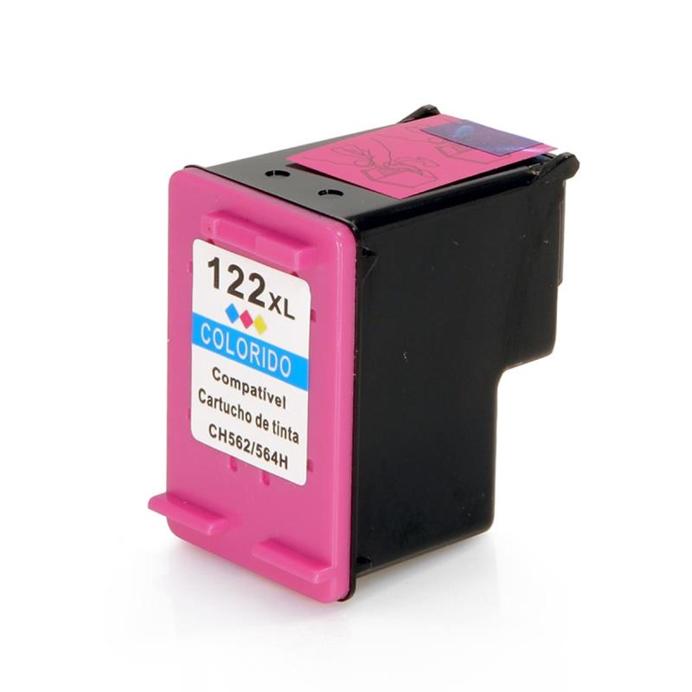 Cartucho de Tinta  HP 122XL(CH564HB) Color 13ml Compatvel