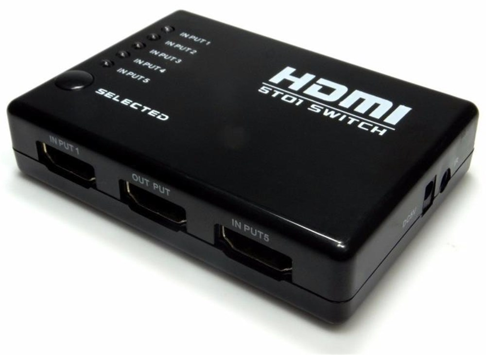 Switch Splitter HDMI v1.4 - 5 Entradas x 1 Sada
