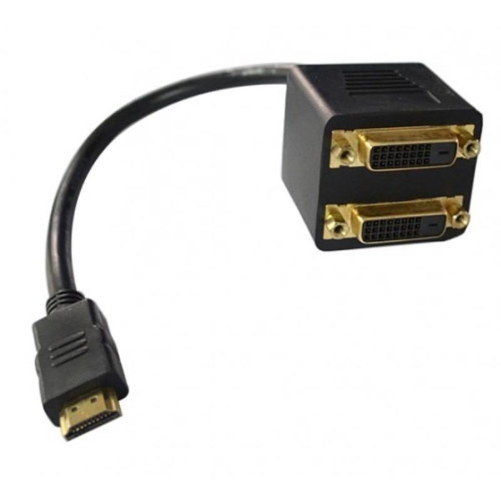 Adaptador HDMI-M X DVI-F Duplo 24+1