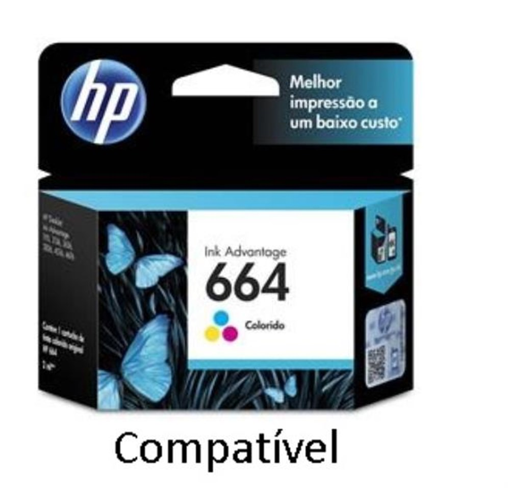 Cartucho de Tinta HP 664Xl Colorido 12ml COMPATIVEL - PT2800664CL
