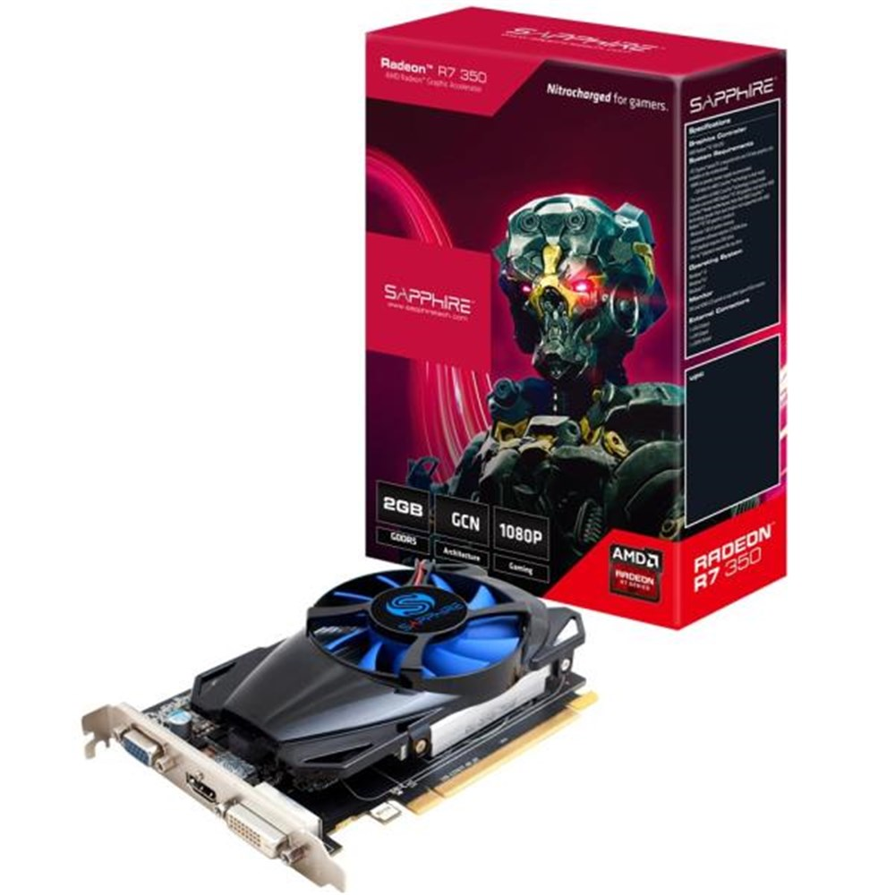 Placa de Vídeo GPU 2Gb R7 350 DDR5 128Bits Shapphire / Liketec