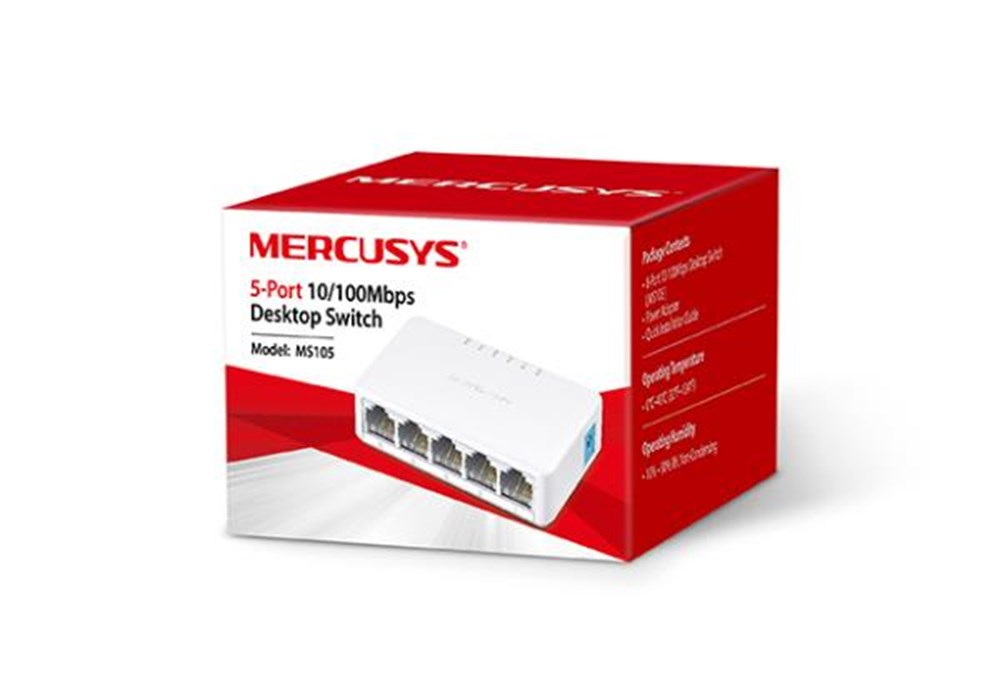 Switch 05 Portas Fast (10/100Mbps) Mercusys MS 105