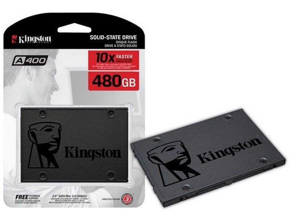 HD SSD de 480GB Sata Kingston A400 - SA40037/480GB