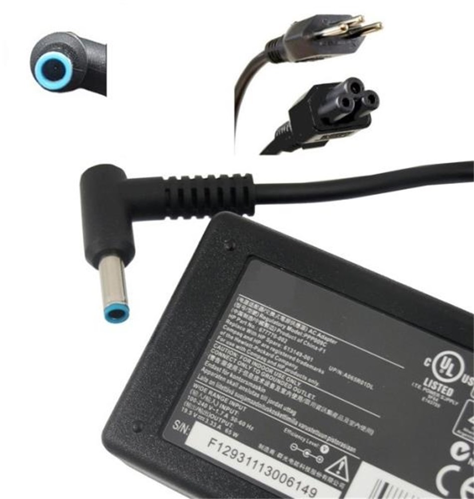 Fonte para Notebook Dell/HP 19.5V 3.34A Plug 4.5x3.0mm