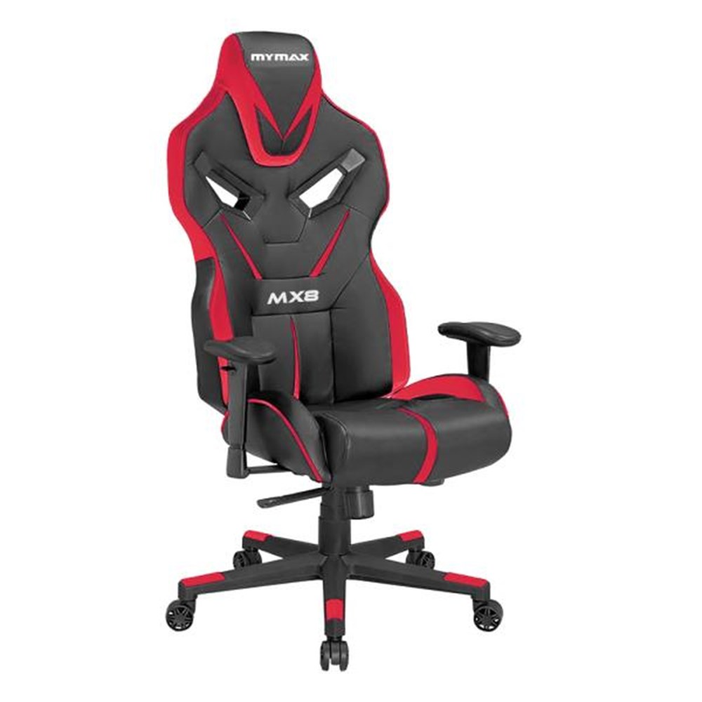 Cadeira Gamer Mymax MX8 Vermelho e Preto MGCH-8170/BK-RD