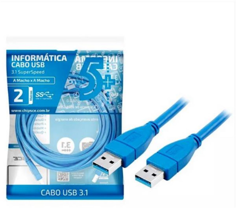 Cabo USB Am X USB Am 1,8 Metros