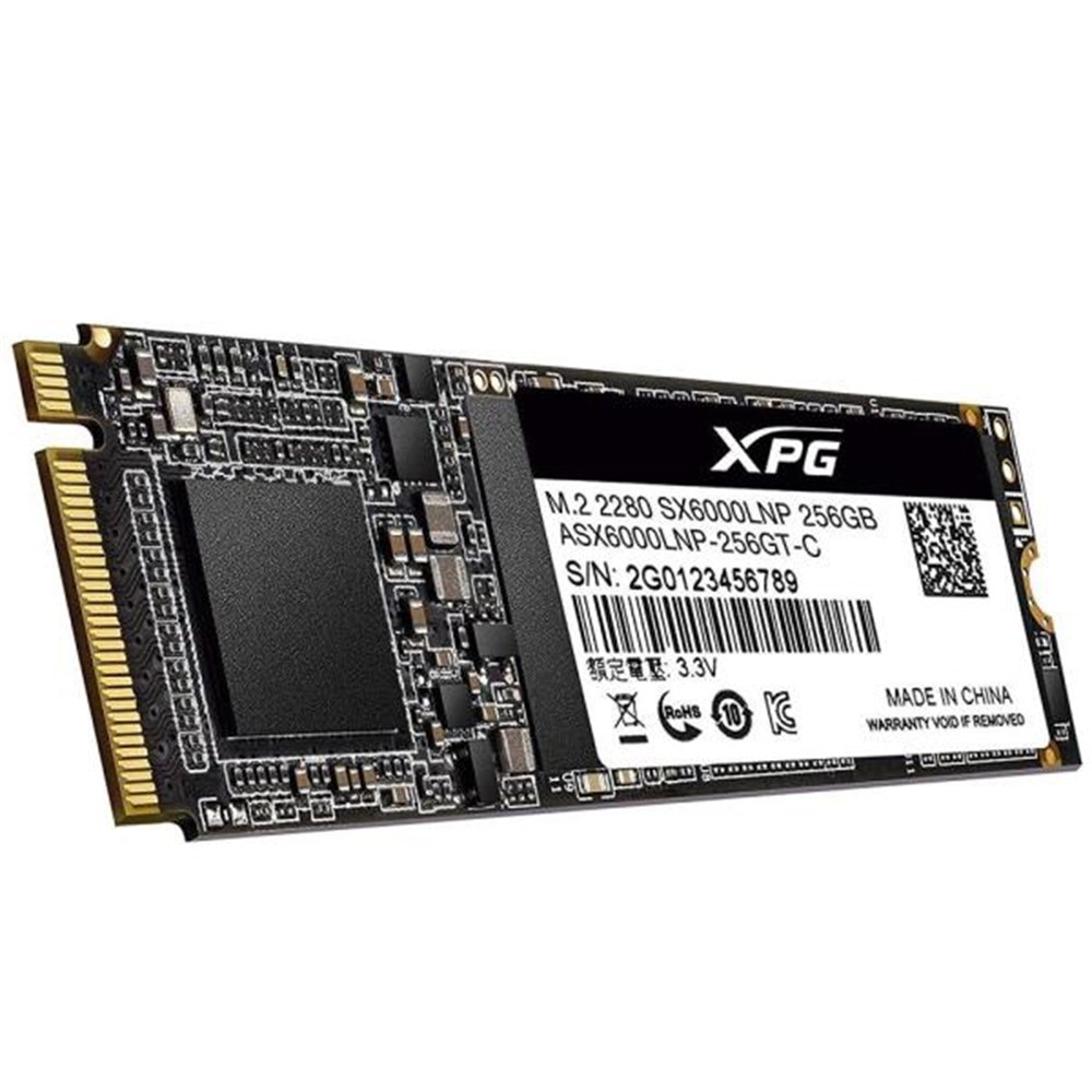 HD SSD de 256GB M.2 2280 NVMe Adata XPG SX6000 Lite - ASX6000LNP-256GT-C