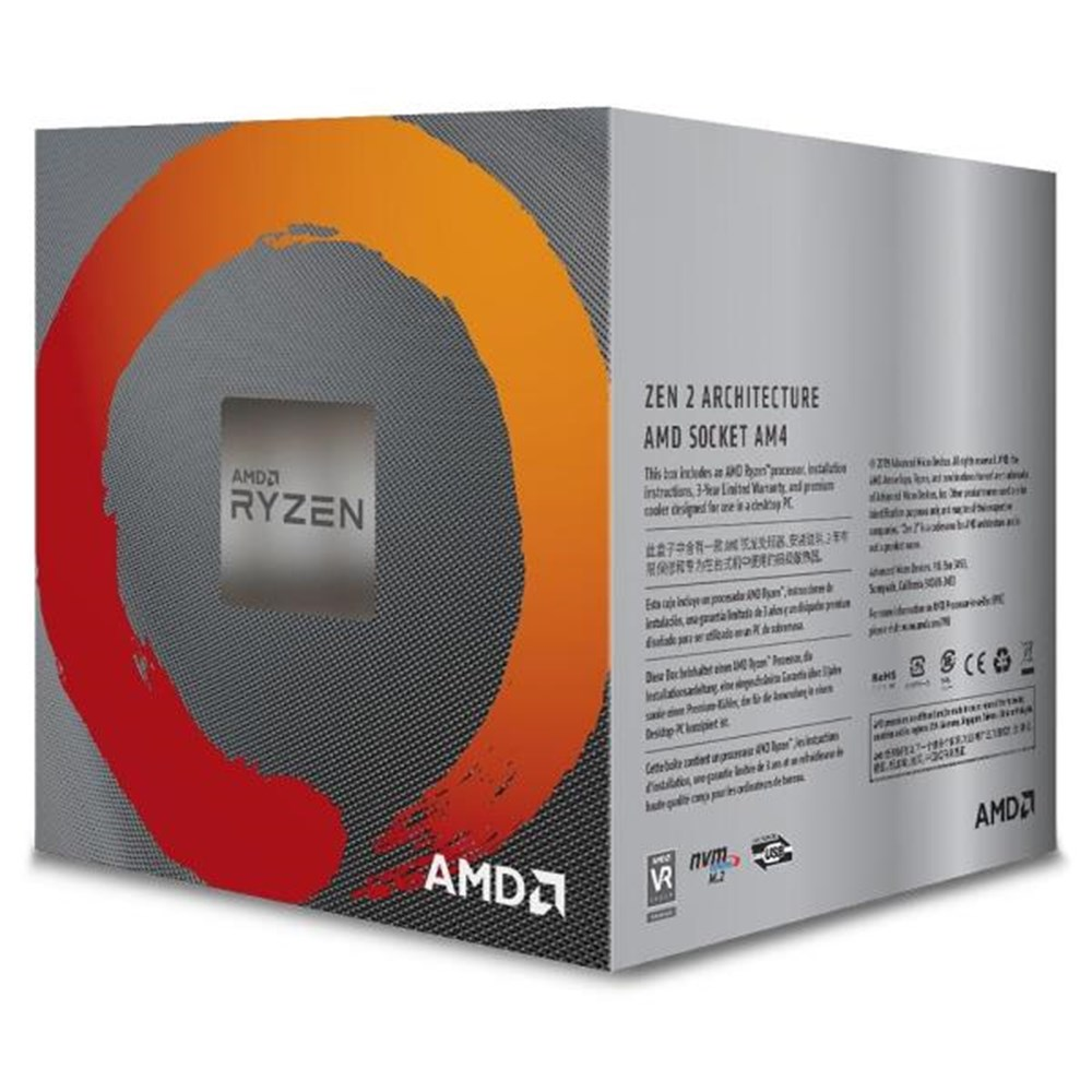 Processador AMD AM4 Ryzen 5 3600 3.6GHz (Max Turbo 4.2GHz) 32MB Box