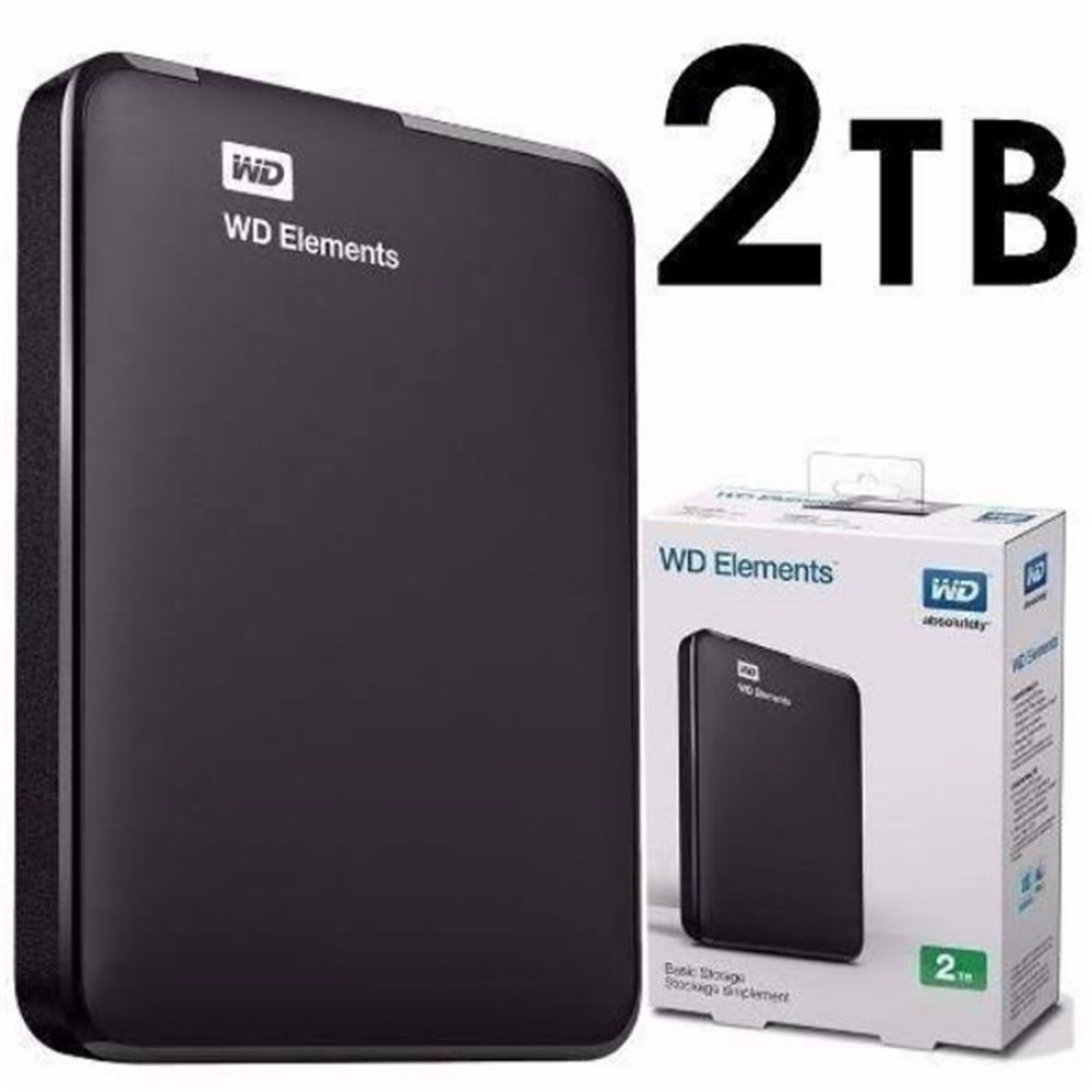 HD Externo Portatil 2TB Usb 3.0 Wester Digital Element WDBU6Y0020BBK