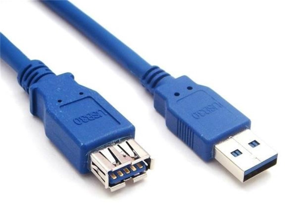 Cabo Extensor USB3.0 3 Metros Azul Portas A/M x A/F