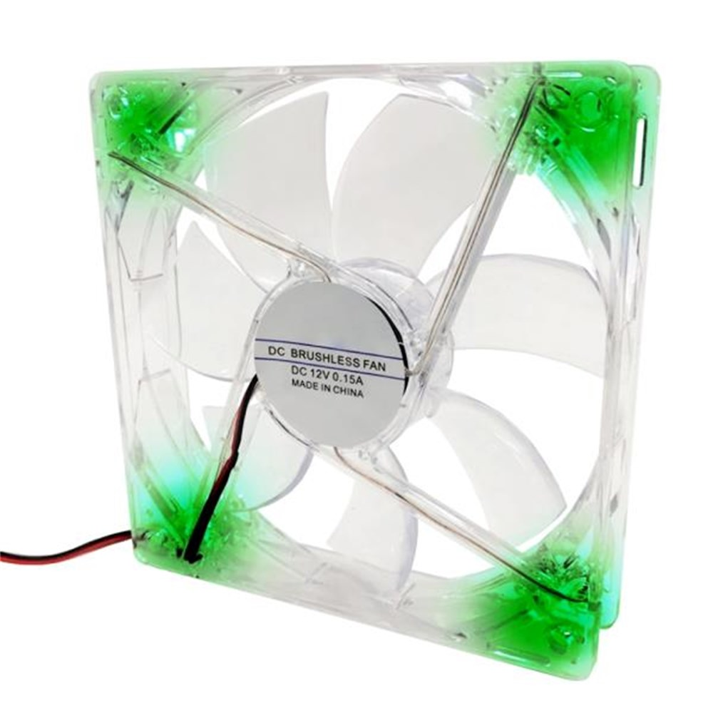 Cooler 120X120X25Mm Led Verde