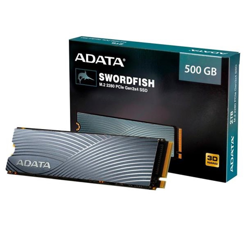 HD SSD de 500GB M.2 2280 NVMe Adata Swordfish - ASWORDFISH-500G-C