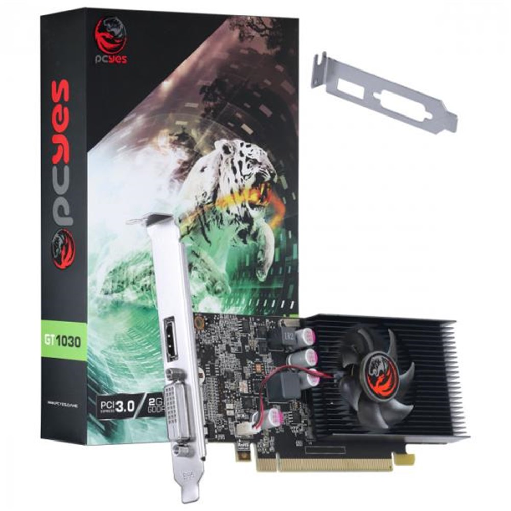 Placa de Vdeo GPU 2Gb GT1030 DDR5 64Bits HDMI / LOW PROFILE Pcyes
