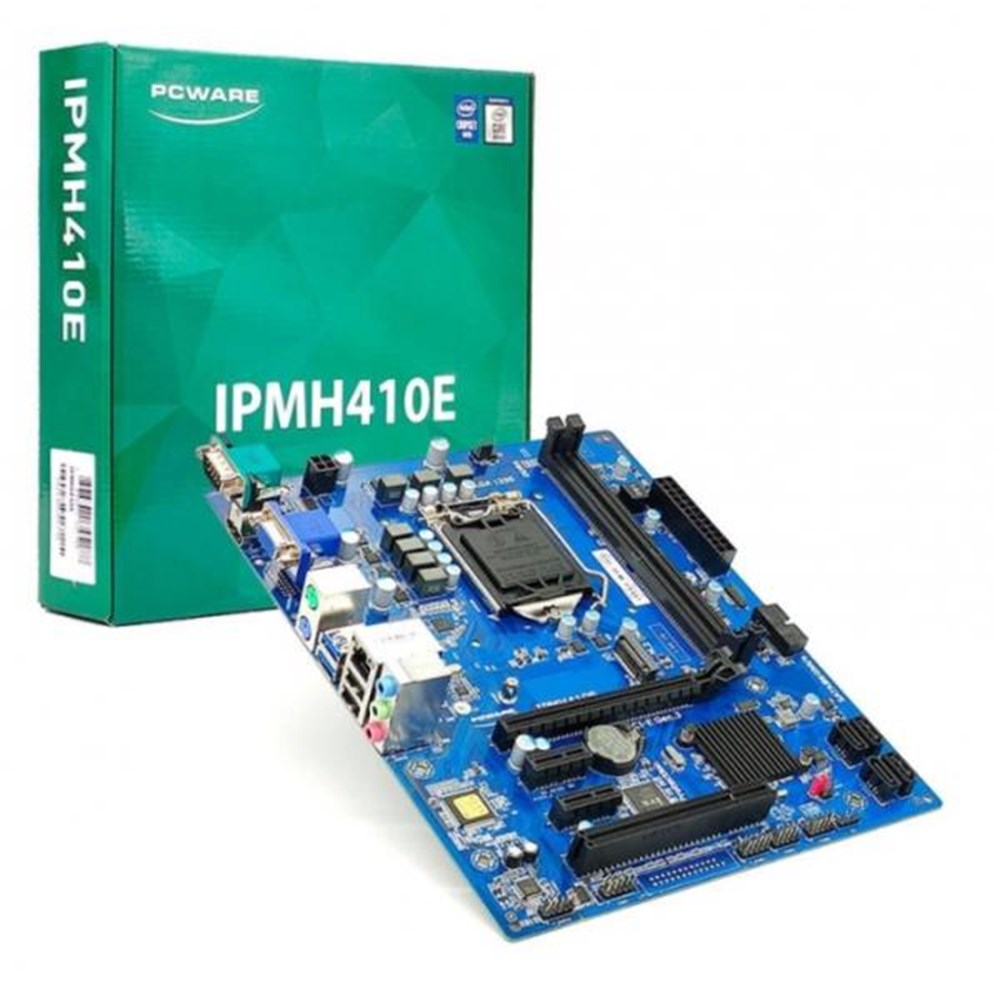 Placa Me Intel LGA 1200 PcWare IPMH410E DDR4 USB 3.0 HDMI / VGA - 10G