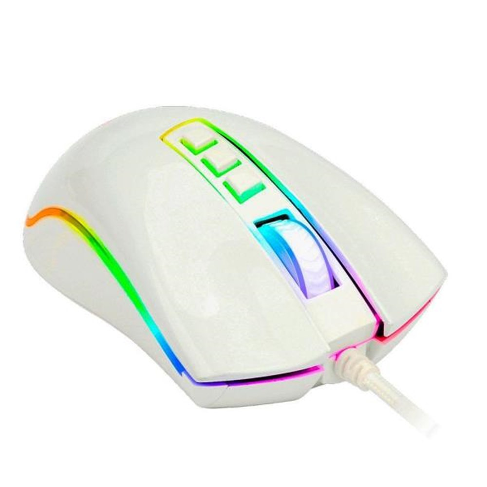 Mouse USB Gamer Redragon Cobra M711W Branco RGB