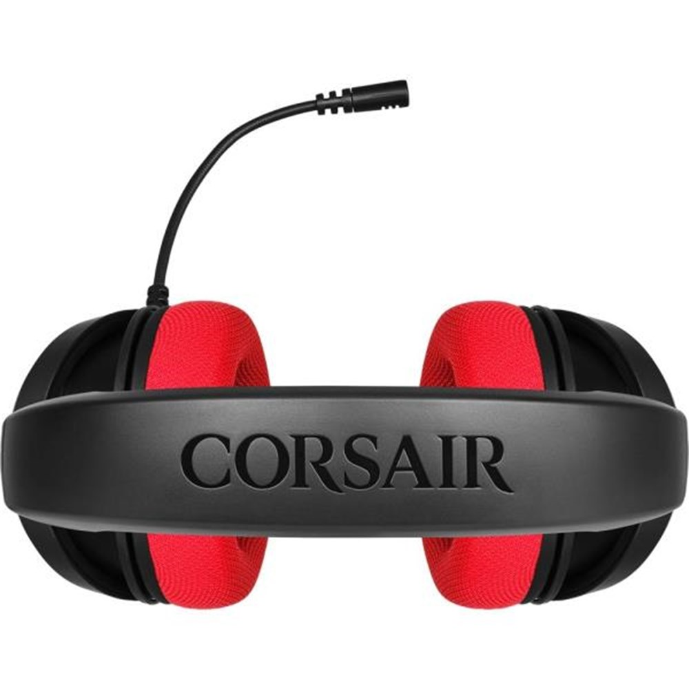 Fone de Ouvido Headset Gamer Corsair HS35 Stereo Vermelho CA-9011198-NA