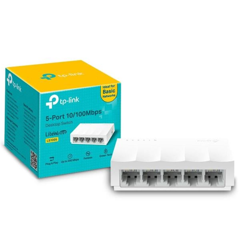 Switch 05 Portas Fast (10/100Mbps) TP-Link LS1005