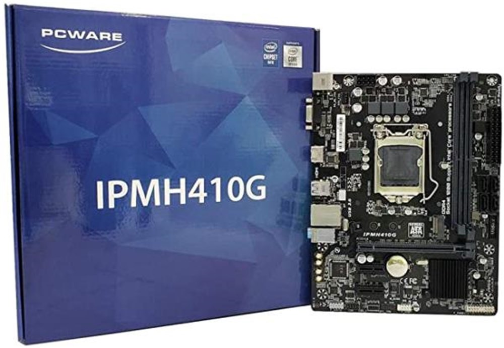 Placa Me Intel LGA 1200 PcWare IPMH410G DDR4 USB 3.0 HDMI / VGA - 10G