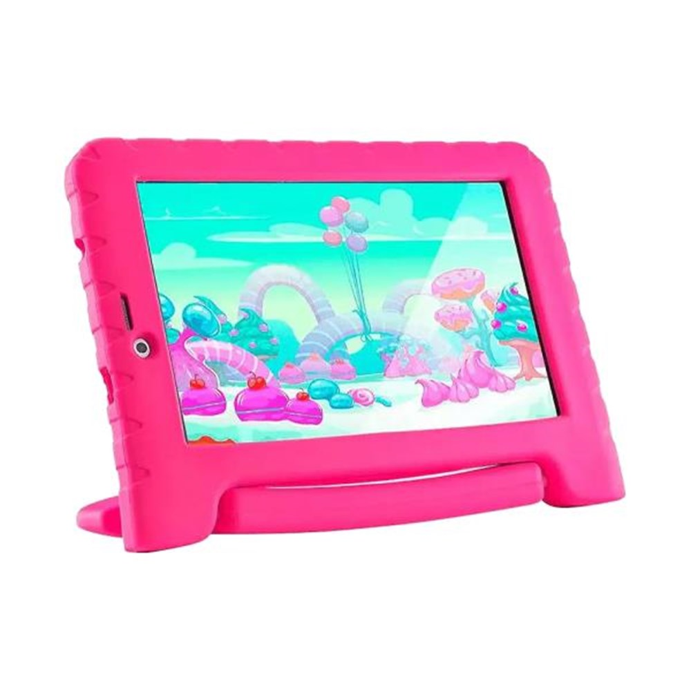 Tablet Multilaser Discovery Kids 7 Pol 3G Wi-Fi 8GB Dual Cmera Android Rosa NB292