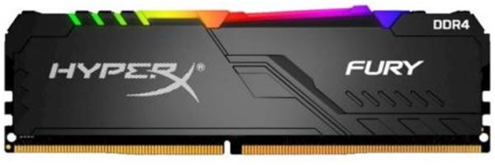 Memoria para Desktop DDR4 8GB 2666Mhz Kingston Gamer HyperX Fury Black RGB KF426C16BBA/8