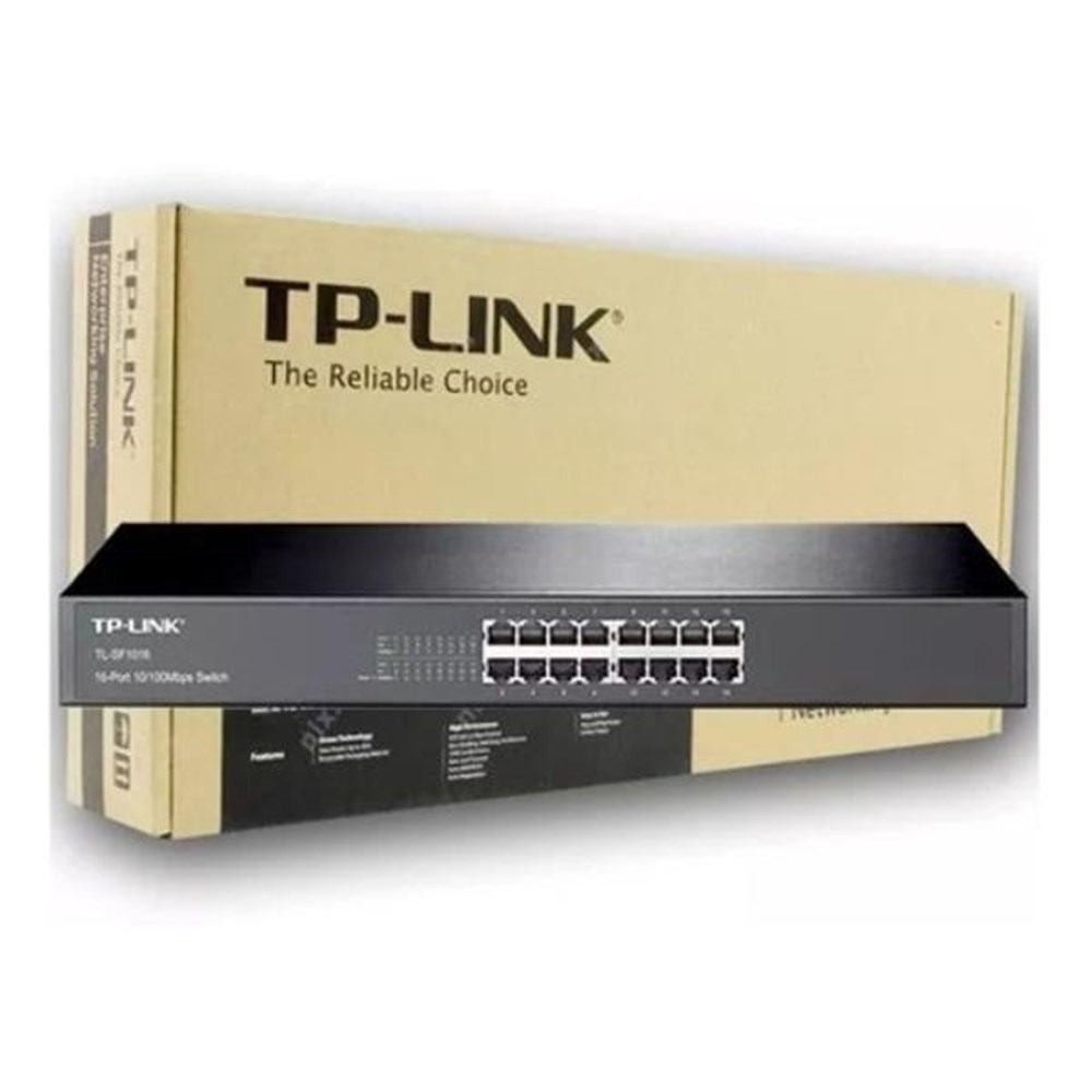 Switch 16 Portas Fast (10/100Mbps) TP-Link TL-SF1016