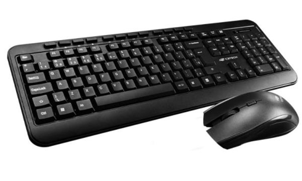 Teclado e Mouse Sem Fio C3Tech K-W60BK