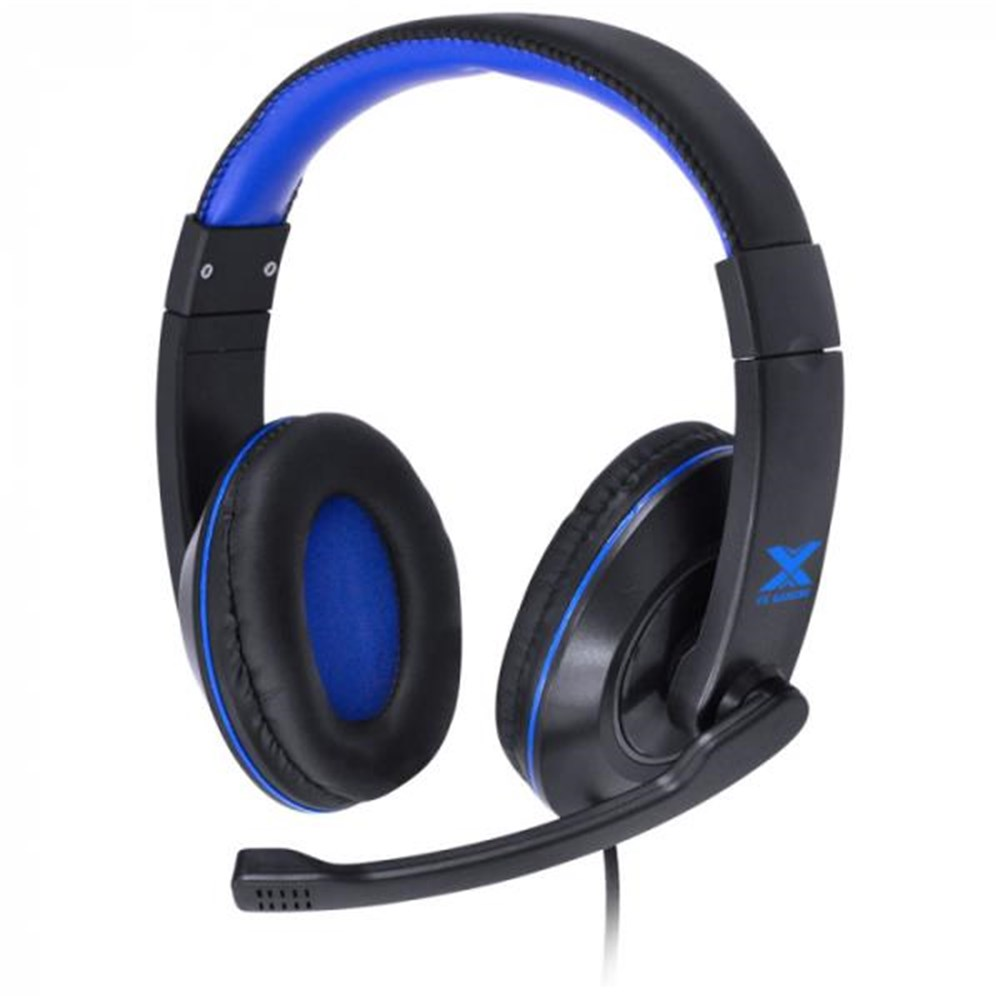 Fone de Ouvido Headset Gamer Com Microfone V Blade II Vinik Preto/Azul - Plug P2