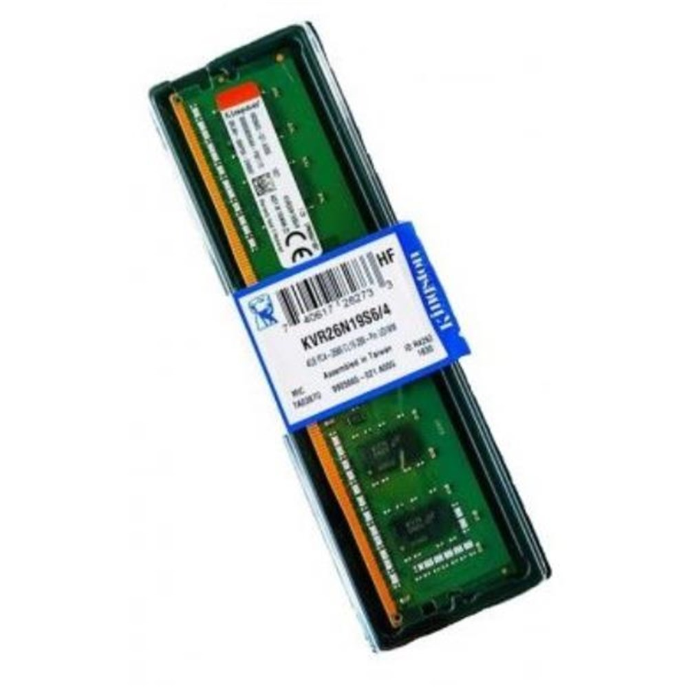 Memoria para Desktop 4GB DDR4 2666Mhz Kingston KVR26N19S6/4